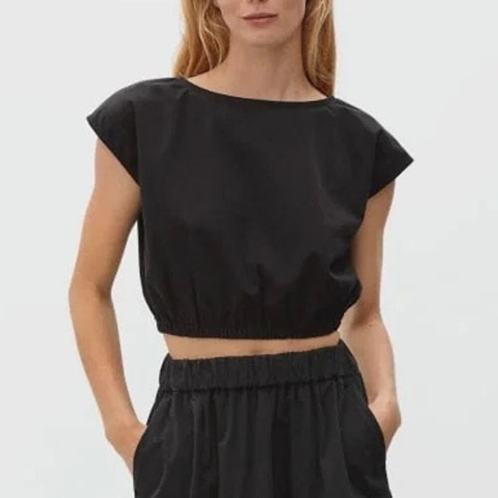 Everlane The Bubble Top Black Size XS